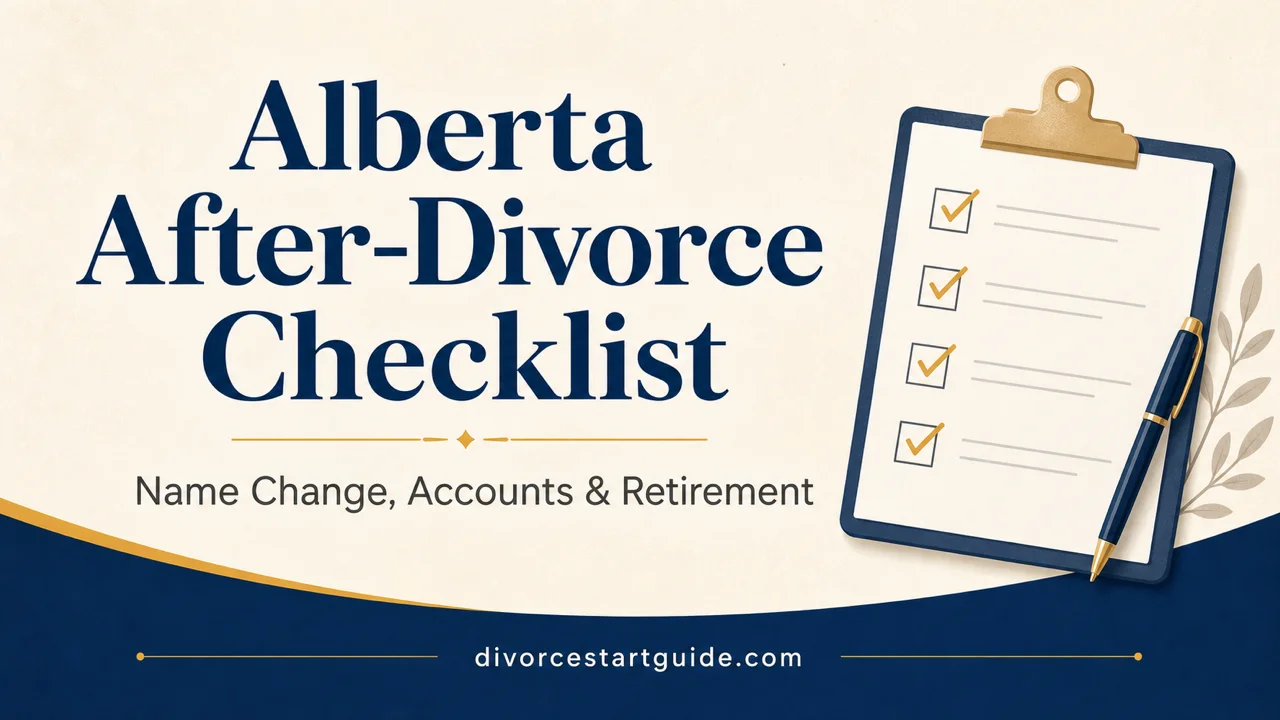 Alberta After-Divorce Checklist — Name, Accounts & Retirement