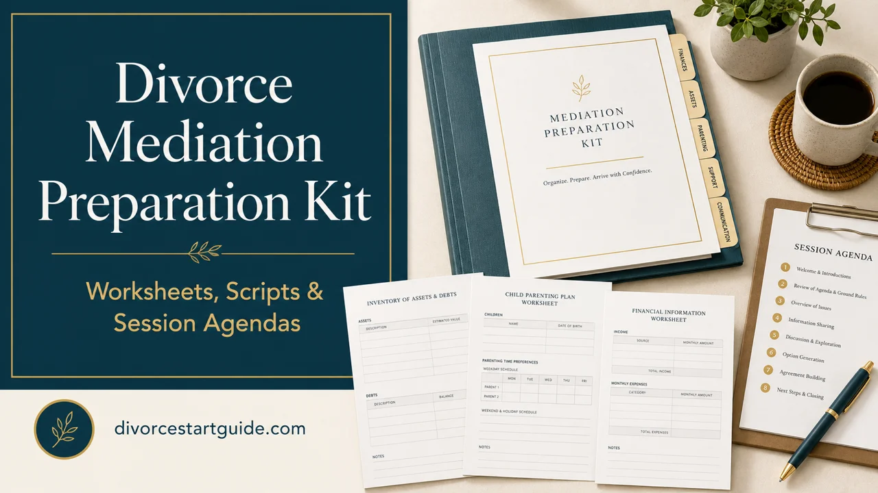 Divorce Mediation Prep Kit — Walk In Organized, Walk Out Settled