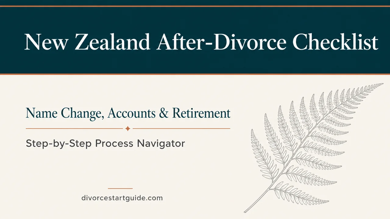 New Zealand After-Divorce Checklist — Name, Accounts & KiwiSaver