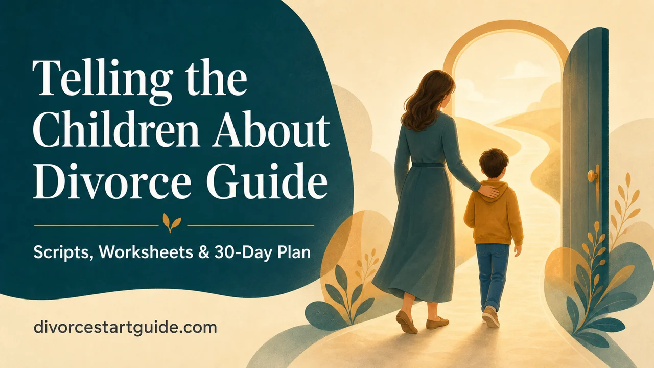 Telling the Children About Divorce — Scripts, Worksheets & 30-Day Plan