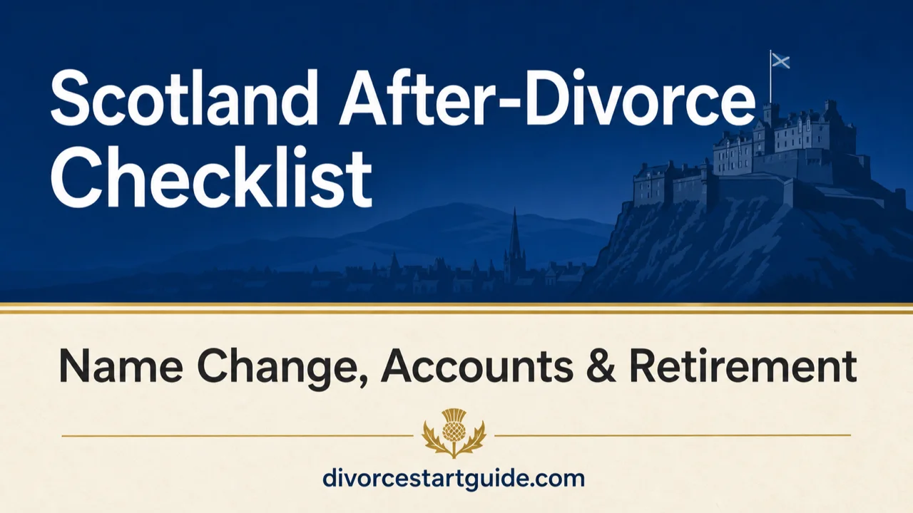 Scotland Post-Divorce Checklist — Name, Accounts & Pension