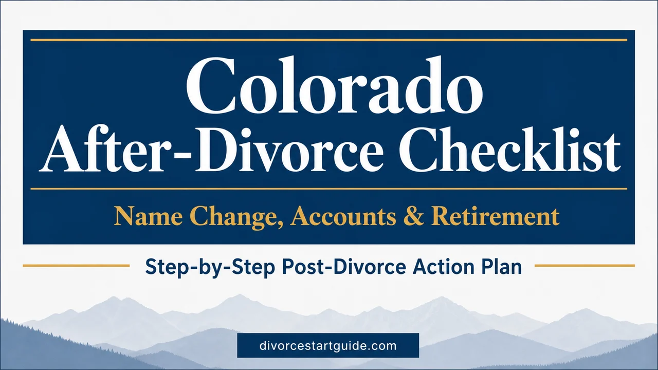 Colorado After-Divorce Checklist — Name, Accounts & PERA