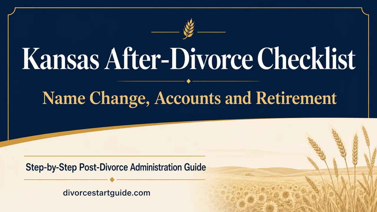 Kansas After-Divorce Checklist — Name, Accounts & QDRO
