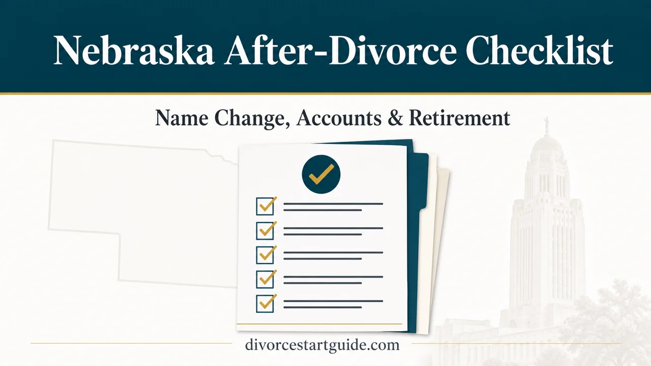 Nebraska Post-Divorce Checklist — Name, Accounts & Retirement