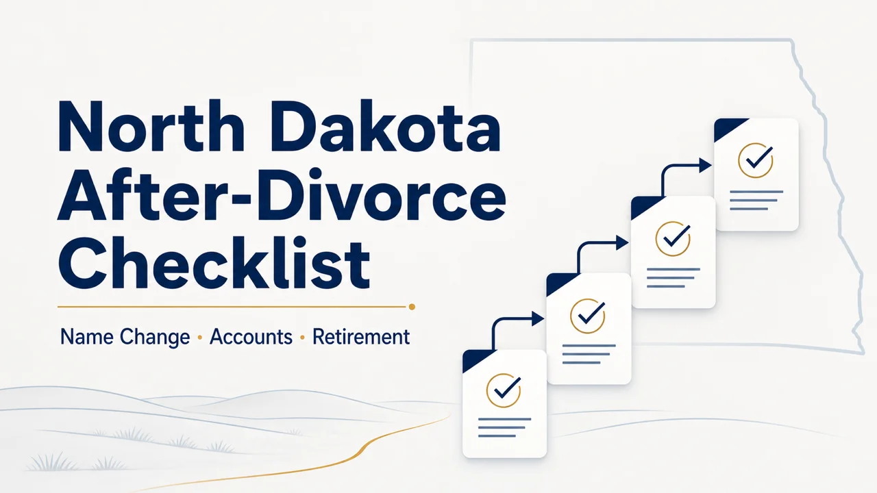 North Dakota Post-Divorce Checklist — What to Do After the Decree