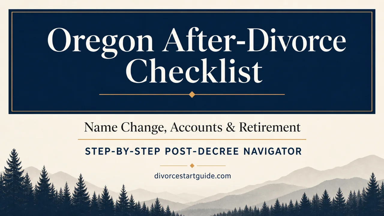 Oregon After-Divorce Checklist — Name, Accounts & PERS in Order