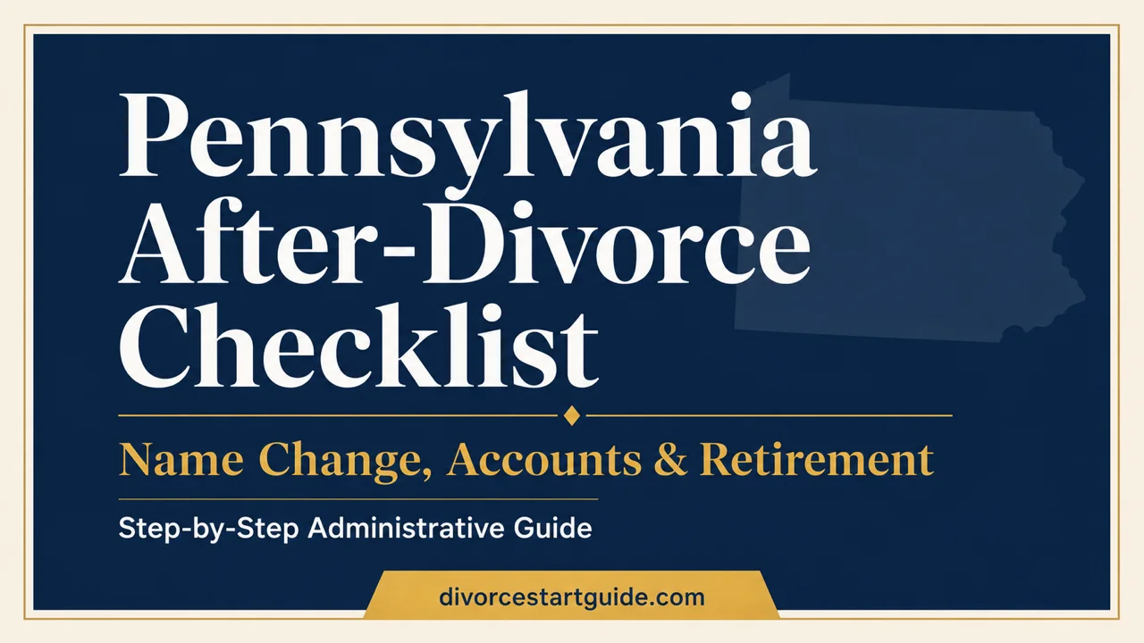 Pennsylvania Post-Divorce Checklist — Name, Accounts & Retirement