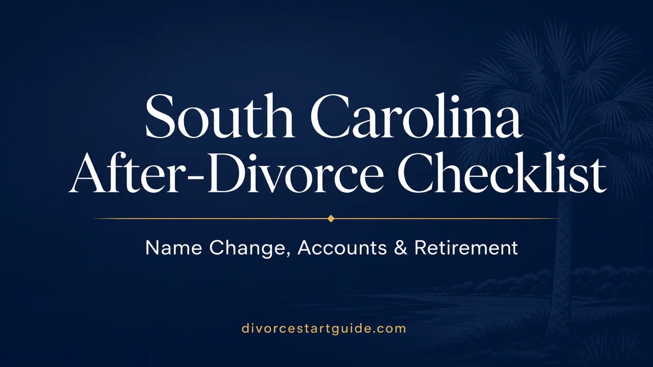 South Carolina After-Divorce Checklist — Every Post-Decree Step