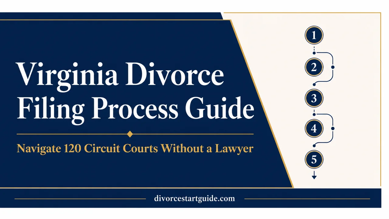 Virginia Divorce Filing Guide — Navigate 120 Circuit Courts Without a Lawyer
